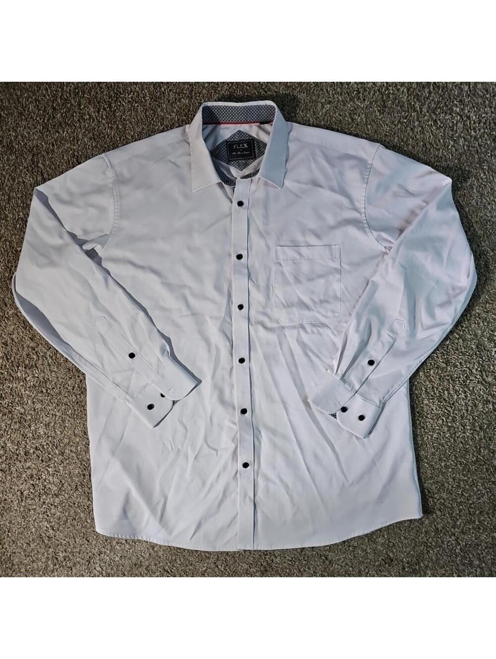 Flex XL White Dress Shirt